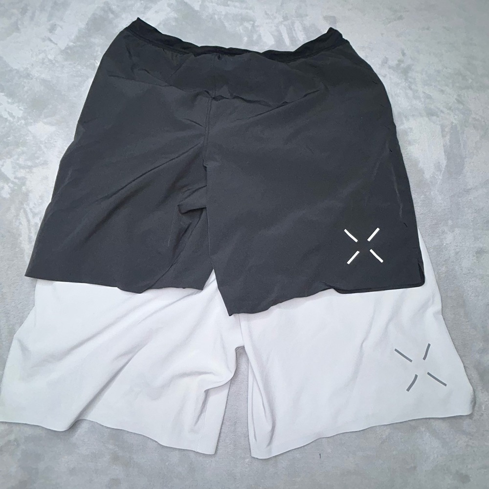 Ten Thousand Interval Shorts XXL 9" Lined Gym Training Black Gray 2 Pack